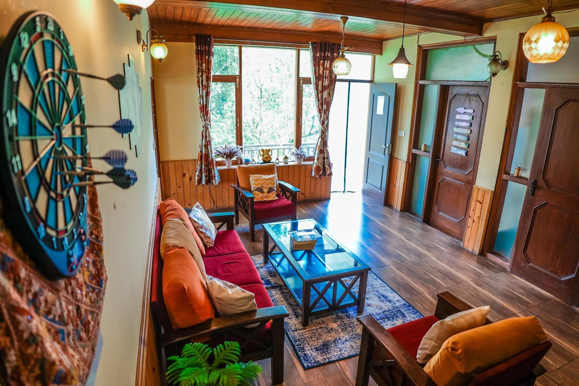 The Manu Emerald # Farmhouse # Top Selling Cottage In Manali # Peaceful Heritage Cozy Stay # Lawn With Bonfire # Most Awarded エクステリア 写真
