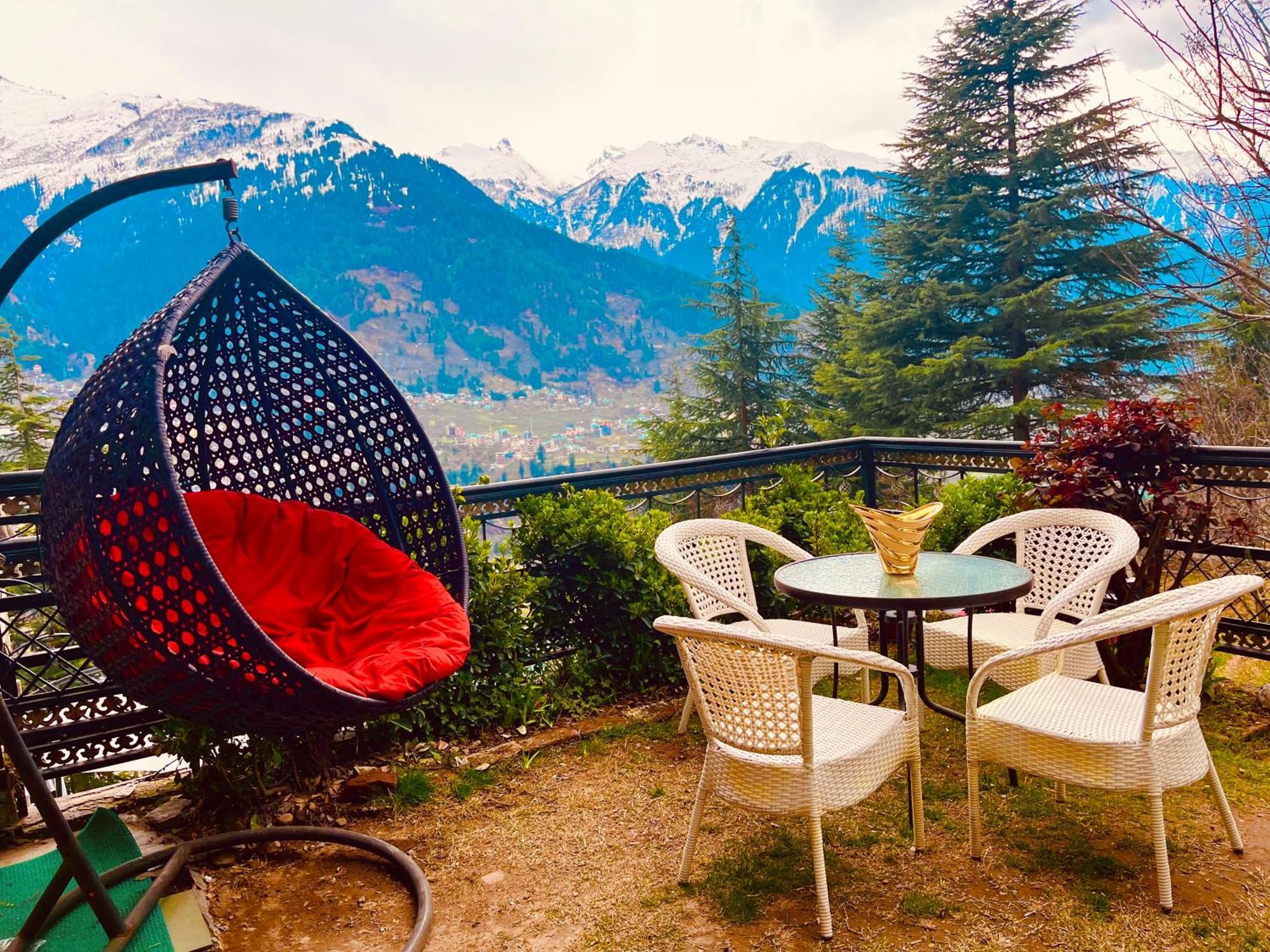 The Manu Emerald # Farmhouse # Top Selling Cottage In Manali # Peaceful Heritage Cozy Stay # Lawn With Bonfire # Most Awarded エクステリア 写真